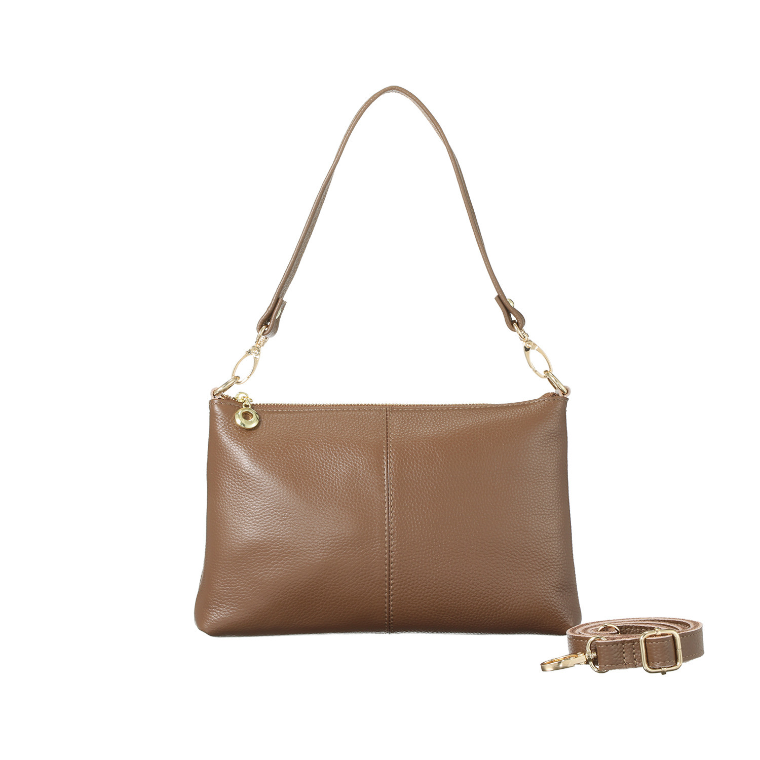 クーコ 牛革シュリンク型押し ２ウェイ ショルダーバッグ