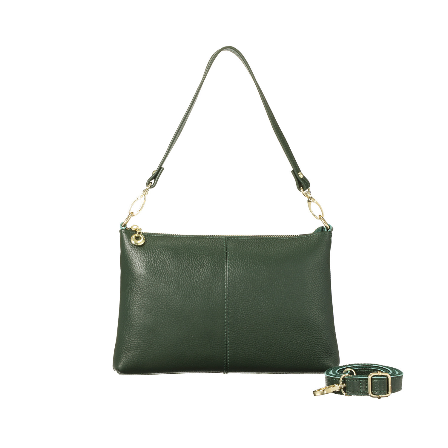 クーコ 牛革シュリンク型押し ２ウェイ ショルダーバッグ