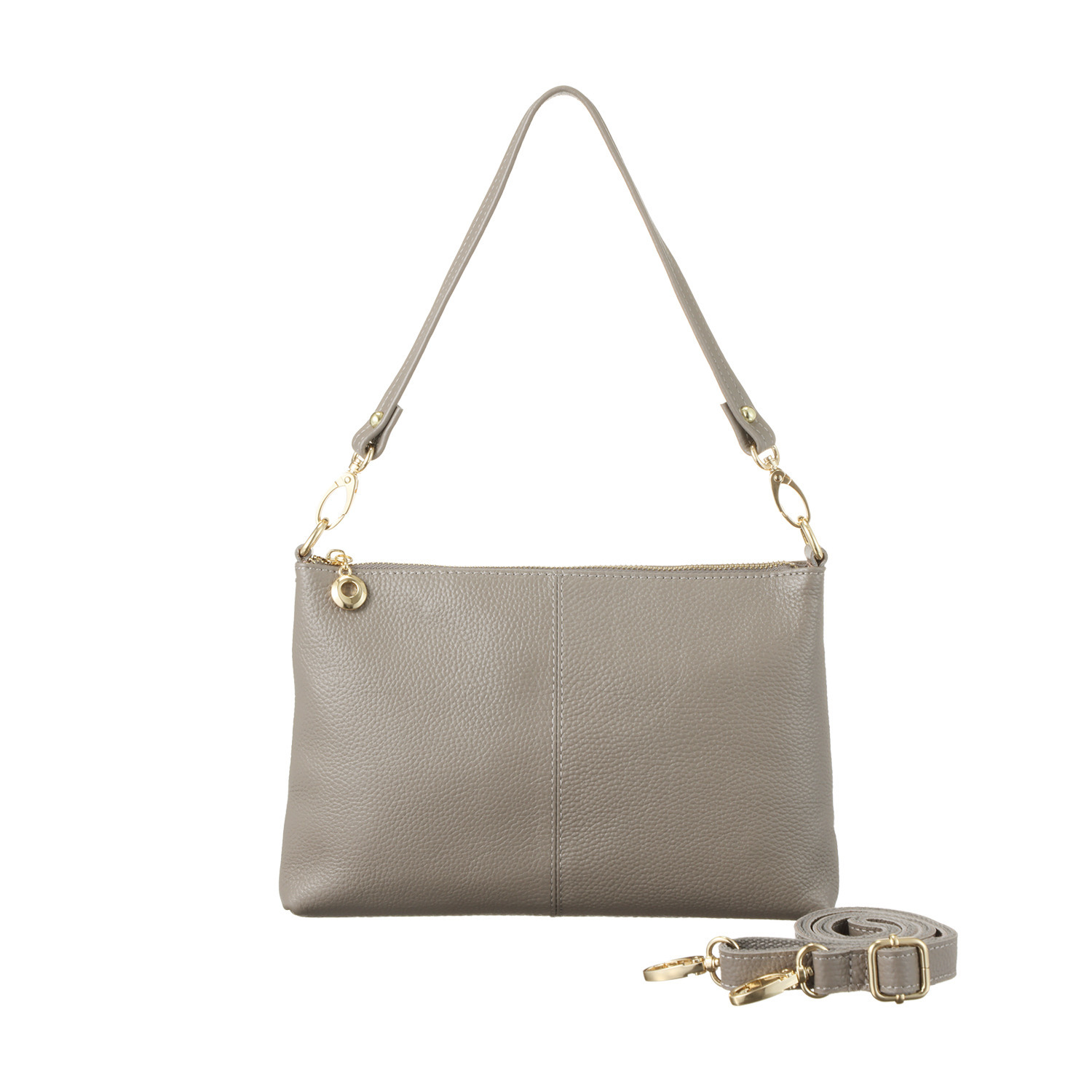 クーコ 牛革シュリンク型押し ２ウェイ ショルダーバッグ