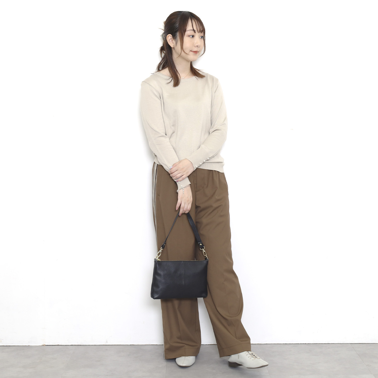 クーコ 牛革シュリンク型押し ２ウェイ ショルダーバッグ