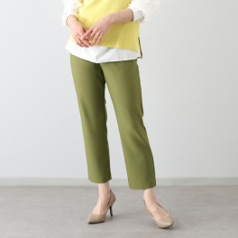ピーツー え！？はいてないみたい？ 純日本製　美脚ストレート やわらかストレッチパンツ ＜股下６４ｃｍ＞