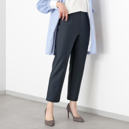 ピーツー え！？はいてないみたい？ 純日本製　美脚ストレート やわらかストレッチパンツ ＜股下６４ｃｍ＞