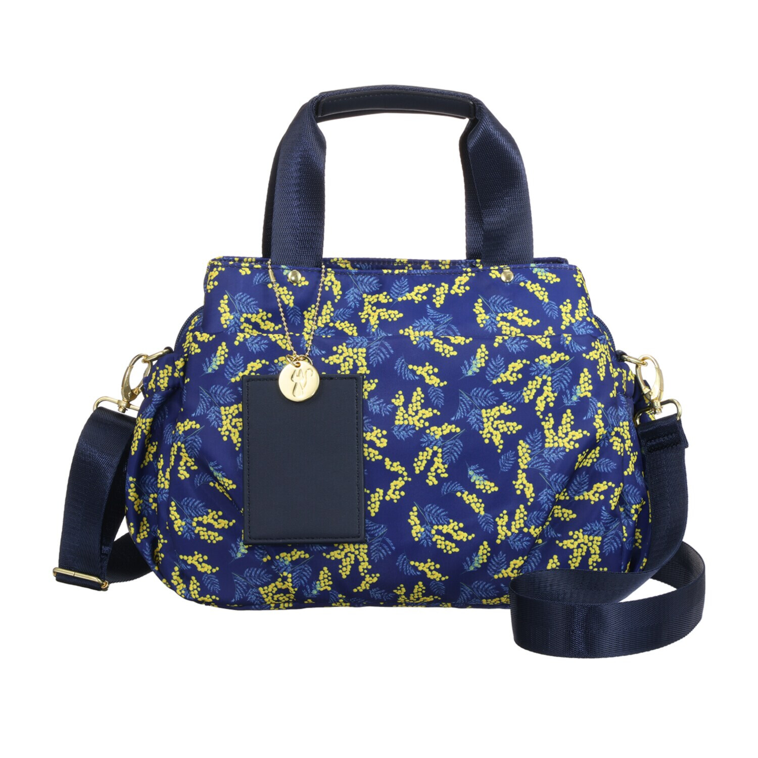 マドモワゼル　ザザ はっ水ナイロン パスケース付 ポケットがいっぱい！ 軽量２ウェイバッグ