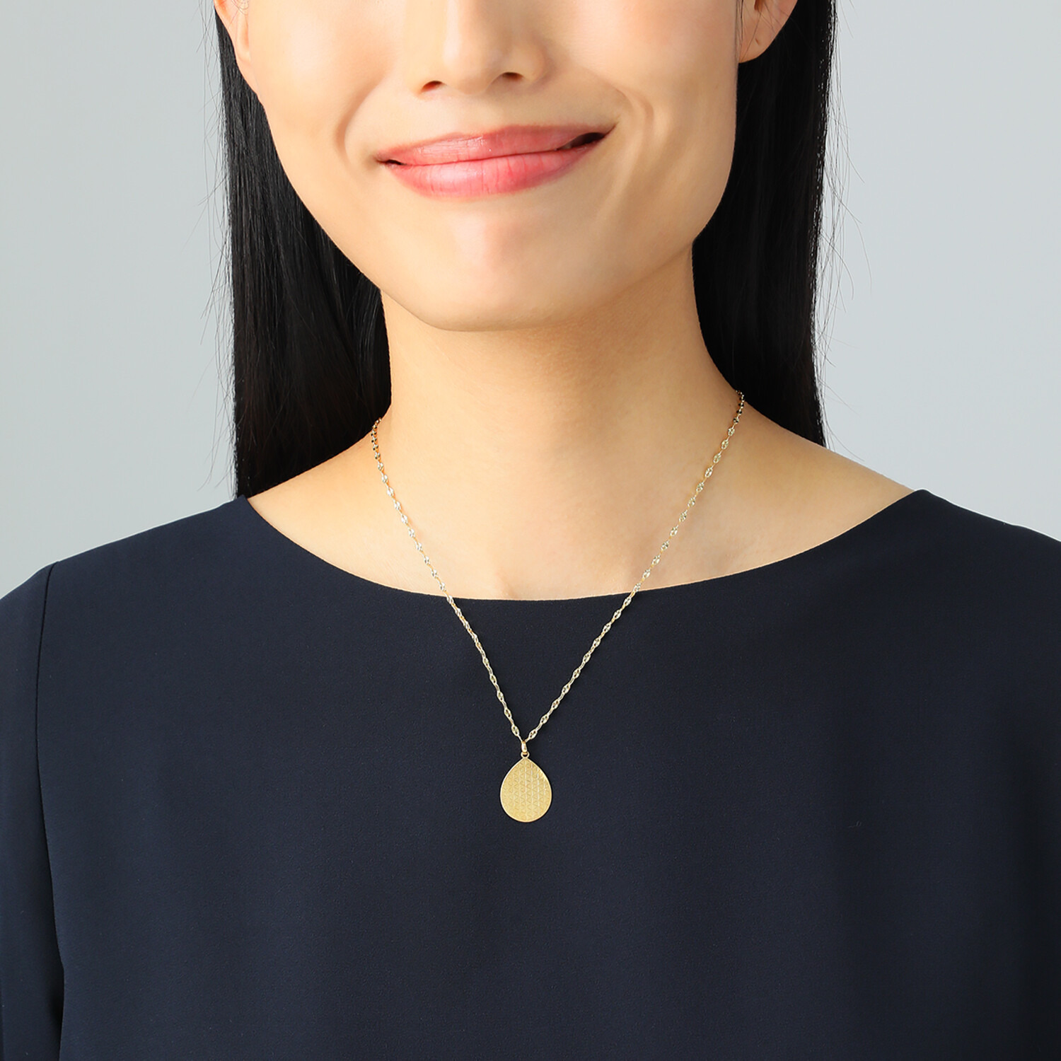 アルテッロ １８Ｋ ティアドロップデザイン リバーシブル ペンダントトップ