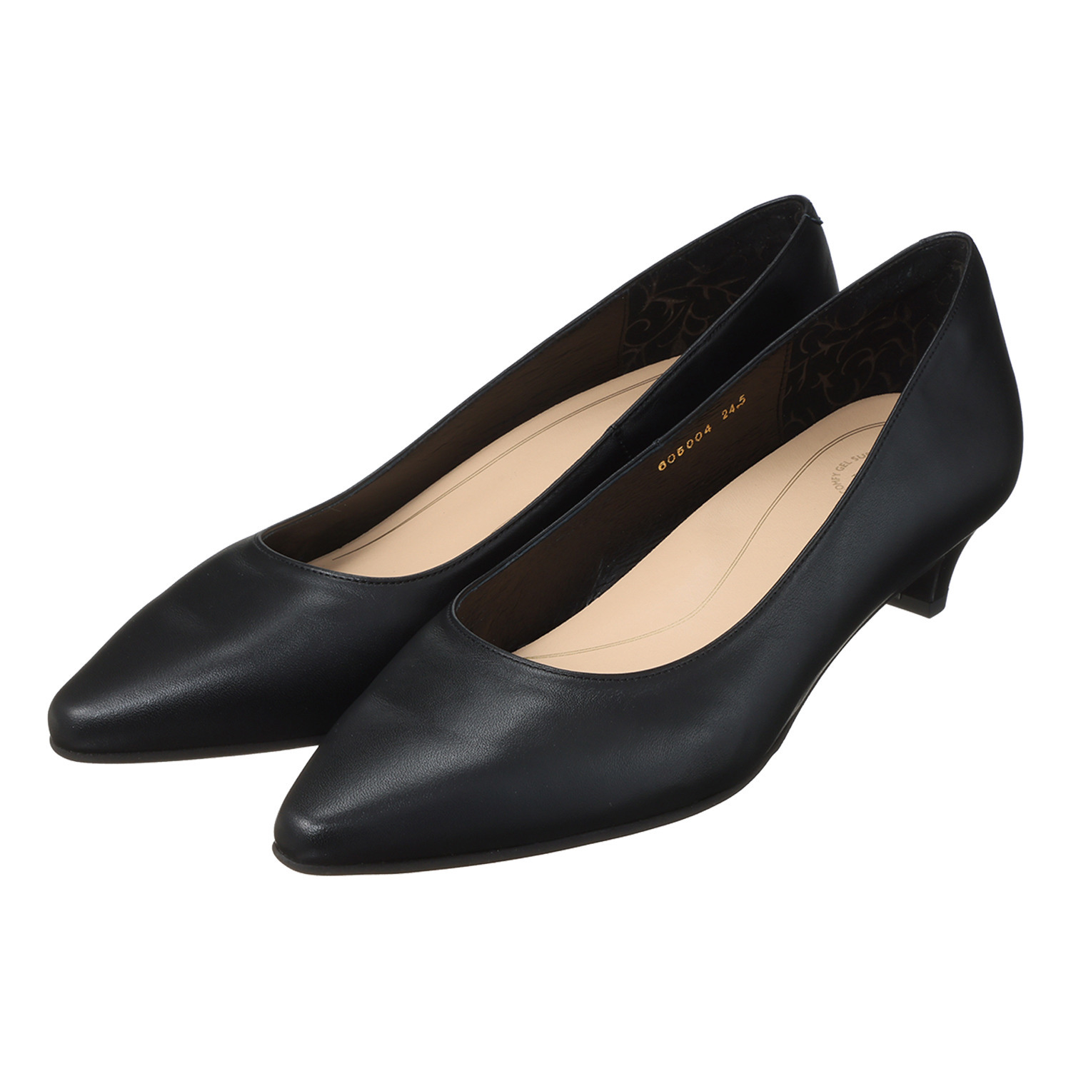 卑弥呼 “快適ウォークシリーズ” 日本製　はっ水レザー ポインテッドパンプス