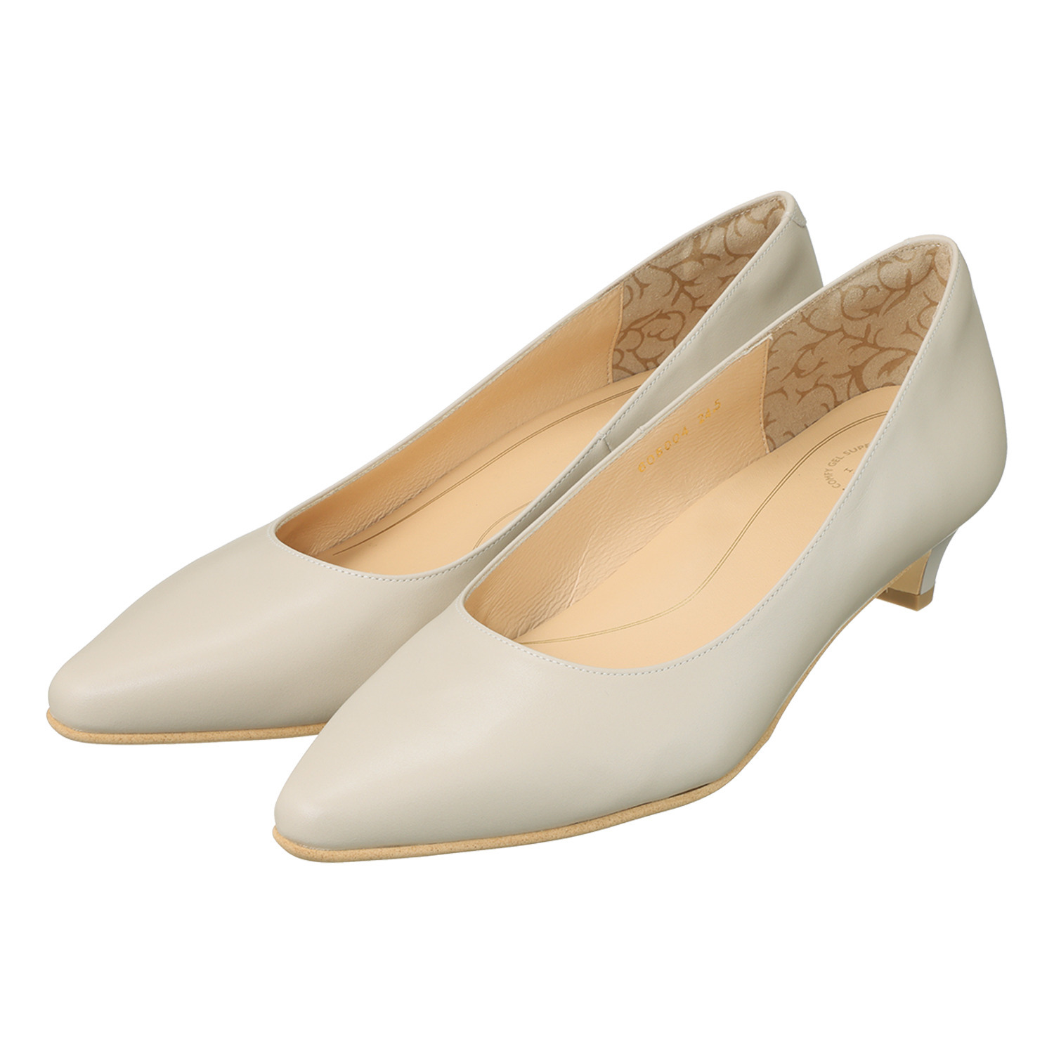 卑弥呼 “快適ウォークシリーズ” 日本製　はっ水レザー ポインテッドパンプス