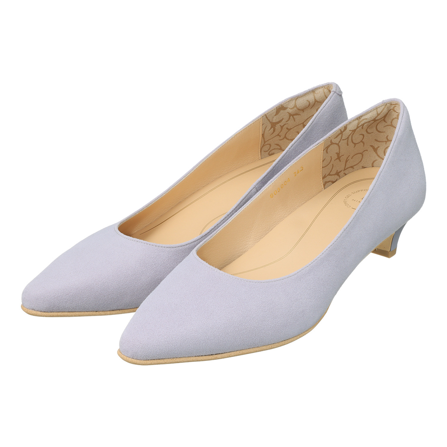 卑弥呼 “快適ウォークシリーズ” 日本製　はっ水レザー ポインテッドパンプス