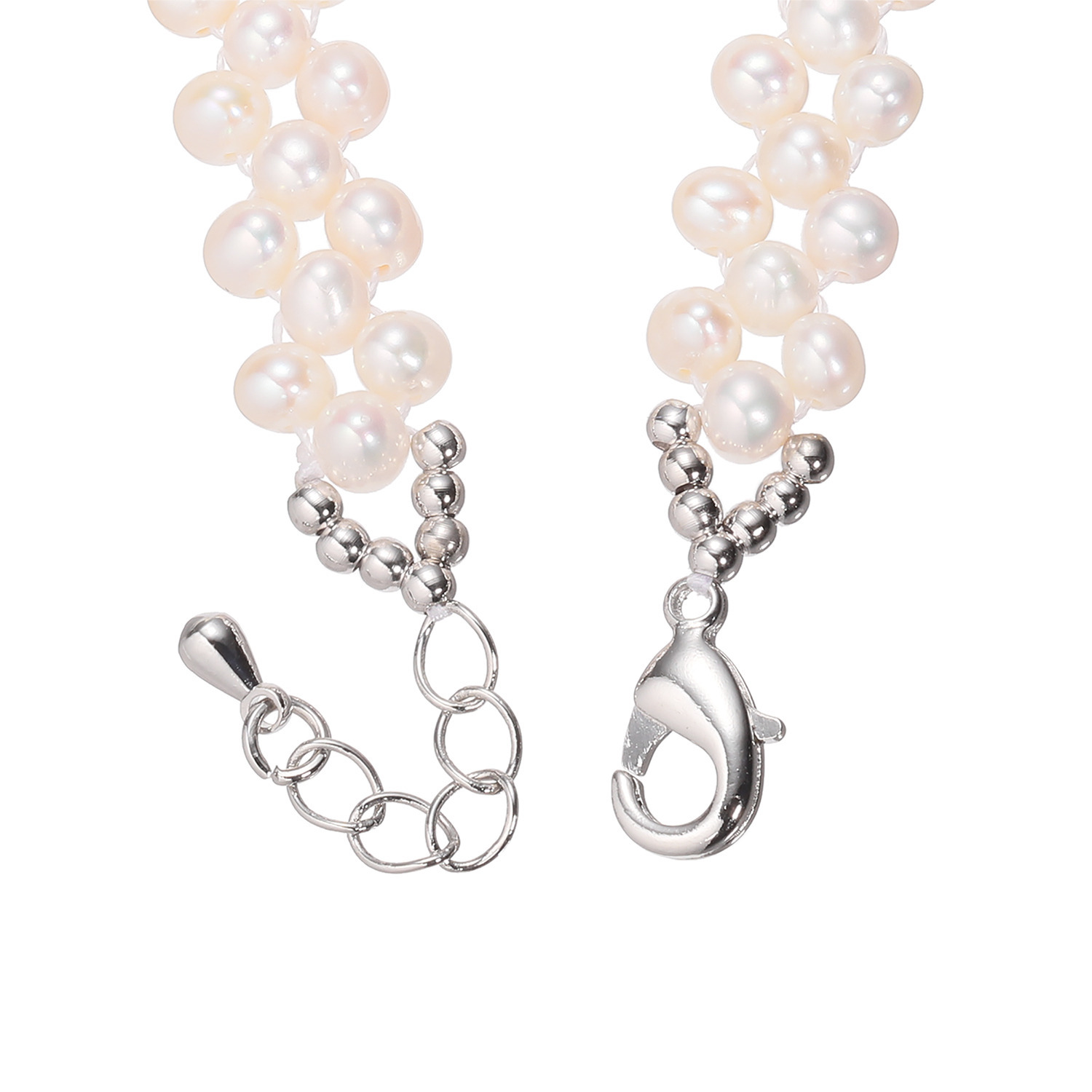 ペレフェリーク ベビー淡水パール ニッティングデザイン ブレスレット