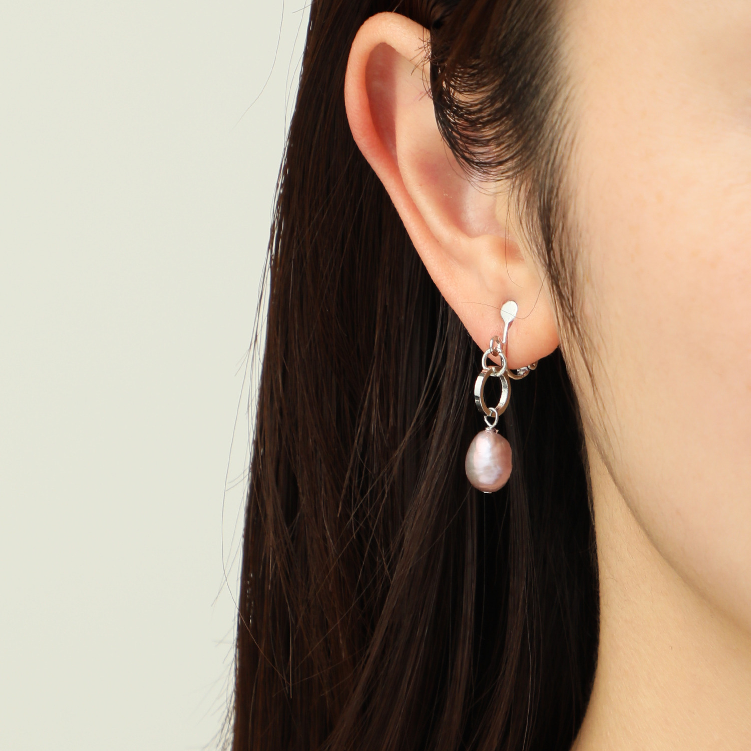 ペレフェリーク 淡水パール ブロッサムカラー ピアス／イヤリング