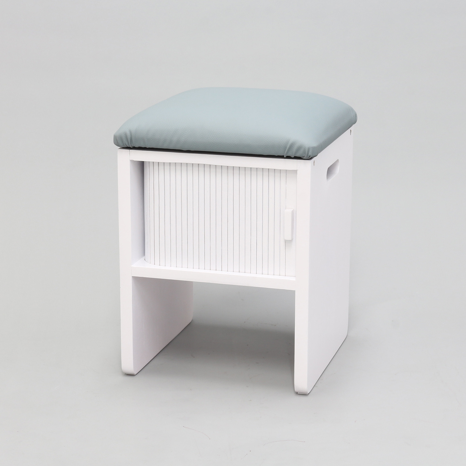 天然木桐材使用 軽量＆コンパクト 竹製ジャバラ扉式 スツールボックス