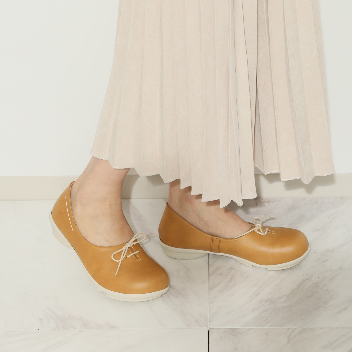 リゲッタ リボンアクセント フラットパンプス “ツヴォル”