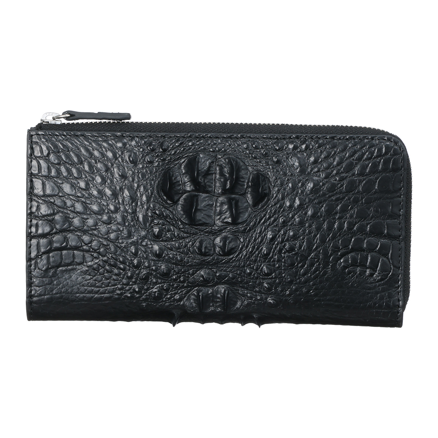 リアマッサ クロコダイル クラウンポイント Ｌ字ファスナー コンパクトウォレット