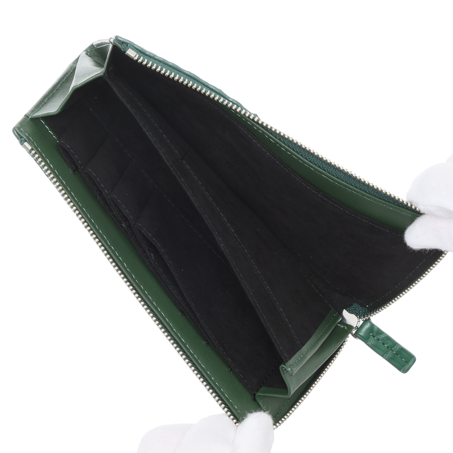 リアマッサ クロコダイル クラウンポイント Ｌ字ファスナー コンパクトウォレット