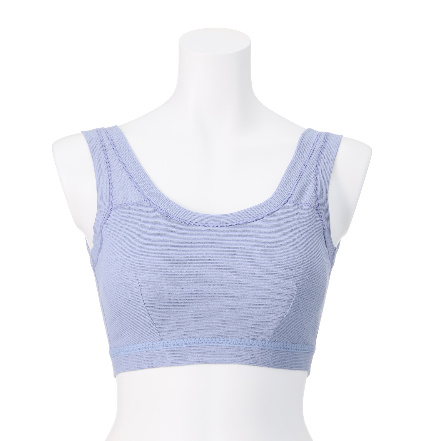 丸福ガーゼ 吸水速乾・抗菌防臭 綿モダール混 ノンワイヤーブラジャー ２枚セット