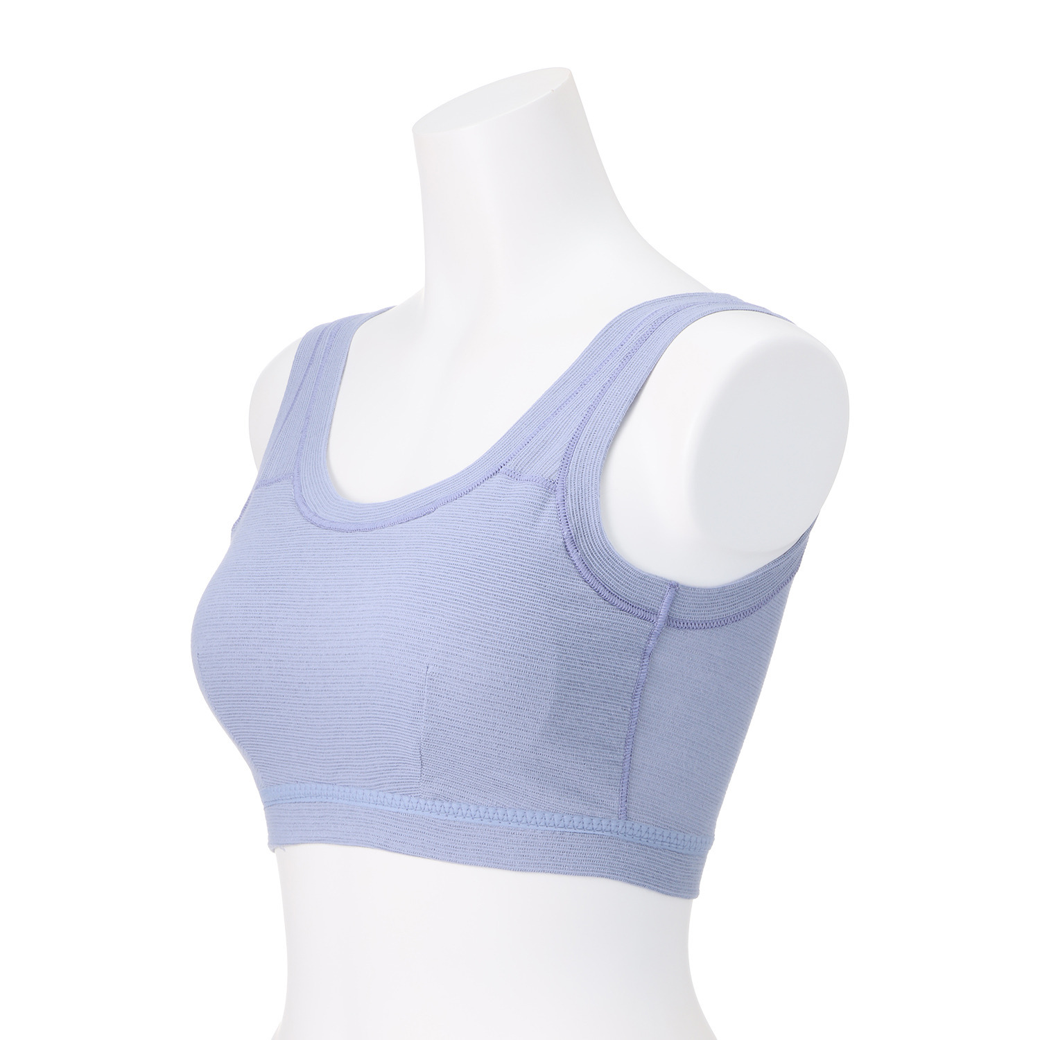 丸福ガーゼ 吸水速乾・抗菌防臭 綿モダール混 ノンワイヤーブラジャー ２枚セット