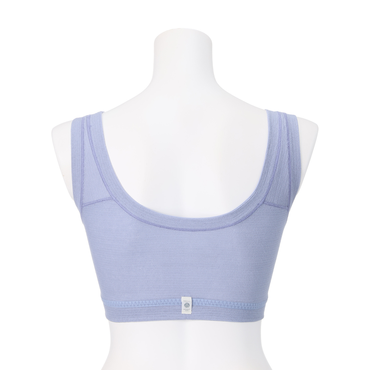 丸福ガーゼ 吸水速乾・抗菌防臭 綿モダール混 ノンワイヤーブラジャー ２枚セット