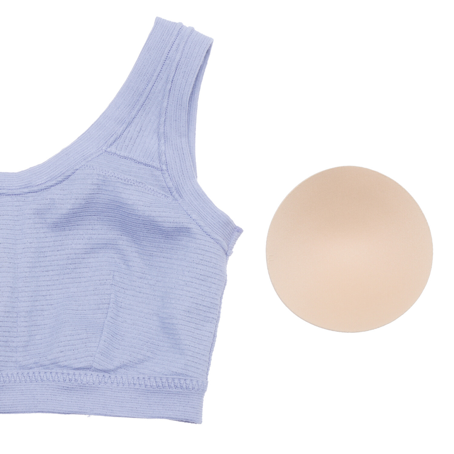 丸福ガーゼ 吸水速乾・抗菌防臭 綿モダール混 ノンワイヤーブラジャー ２枚セット