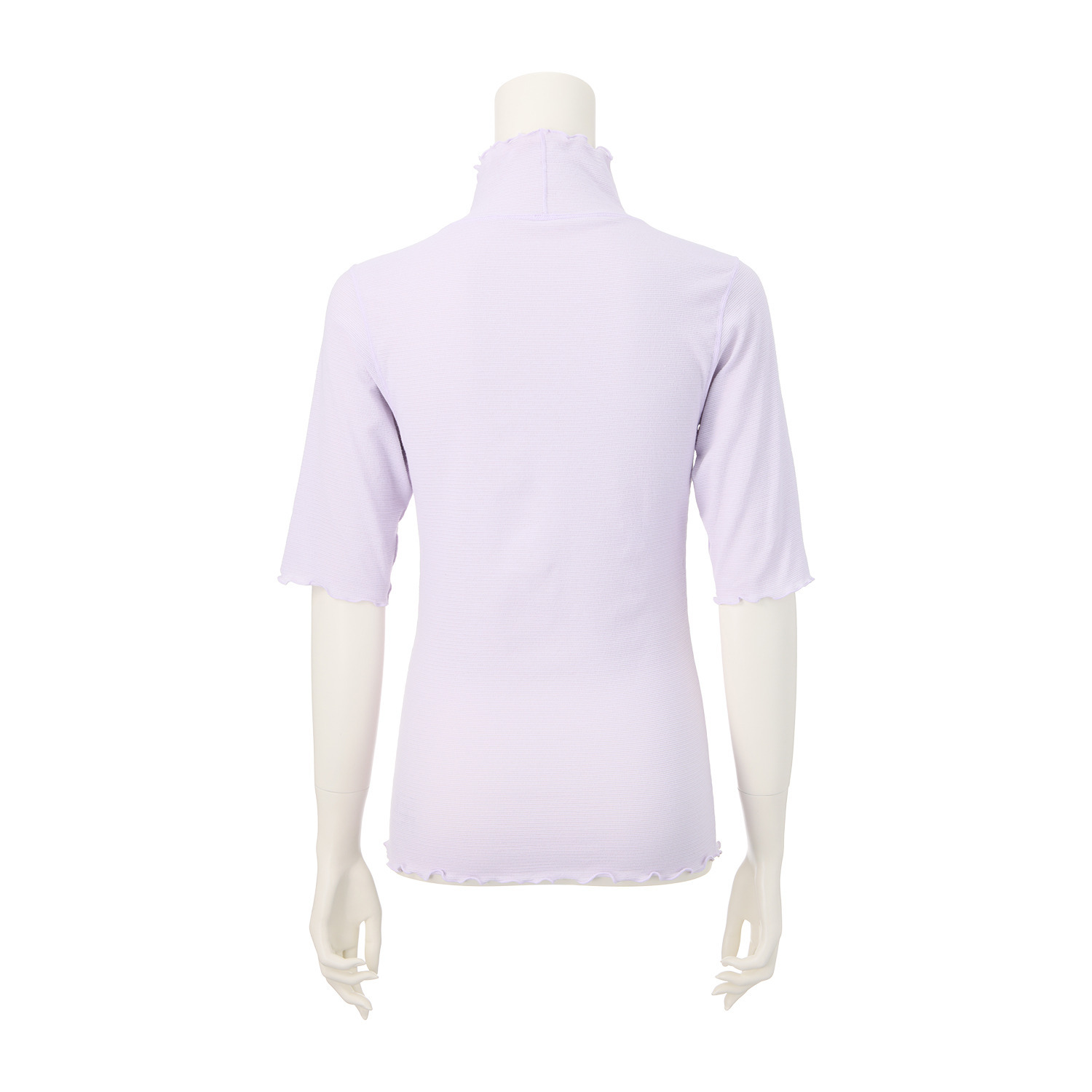 丸福ガーゼ 吸水速乾・抗菌防臭 綿モダール混 ハイネック 五分袖インナー