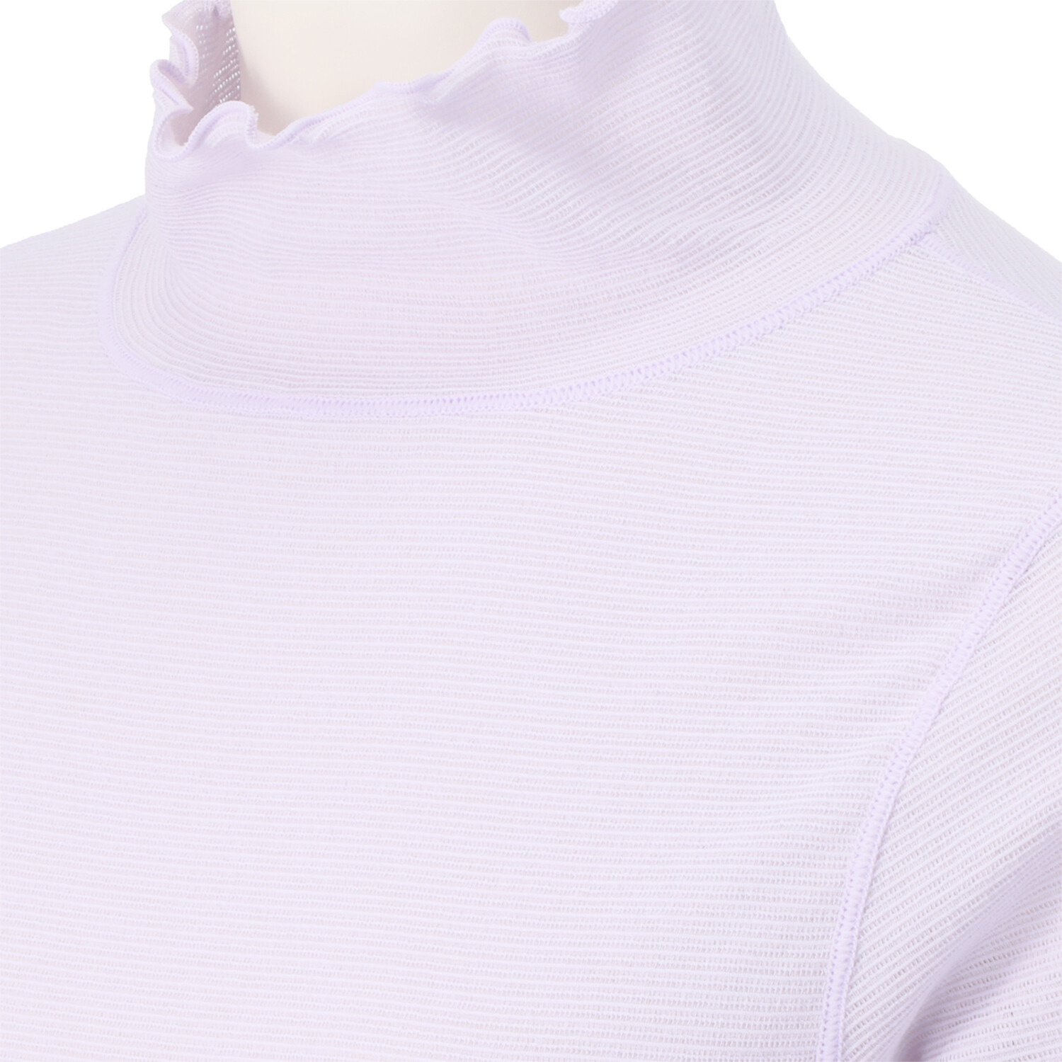 丸福ガーゼ 吸水速乾・抗菌防臭 綿モダール混 ハイネック 五分袖インナー