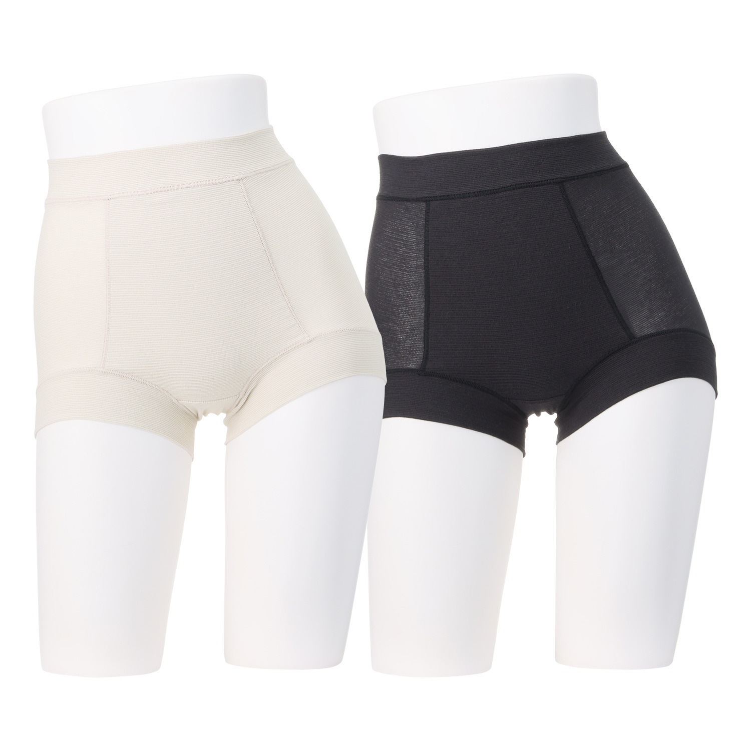 丸福ガーゼ 吸水速乾・抗菌防臭 綿モダール混 極上らくちん 一分丈ショーツ２枚セット