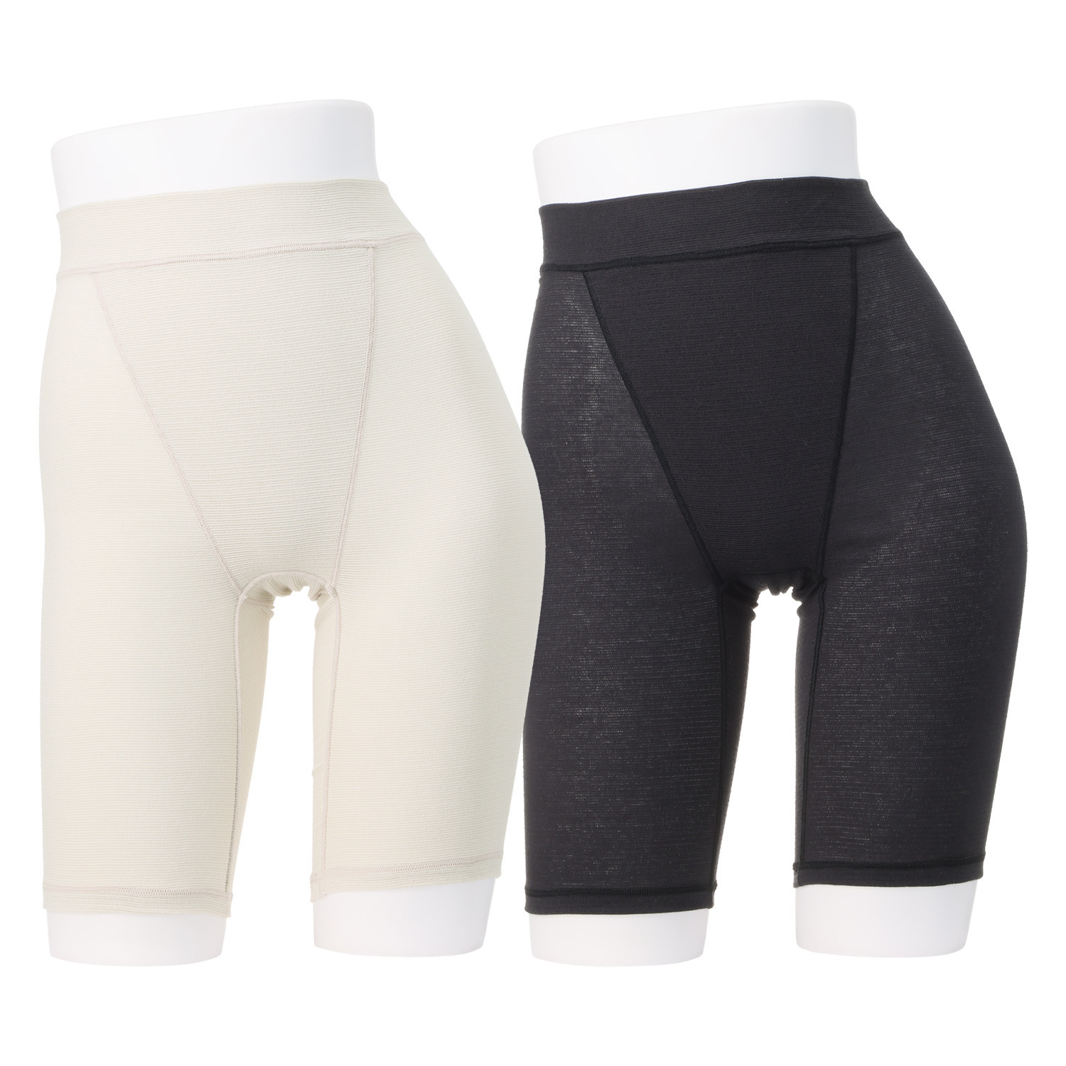 丸福ガーゼ 吸水速乾・抗菌防臭 綿モダール混 三分丈ショーツ ２枚セット