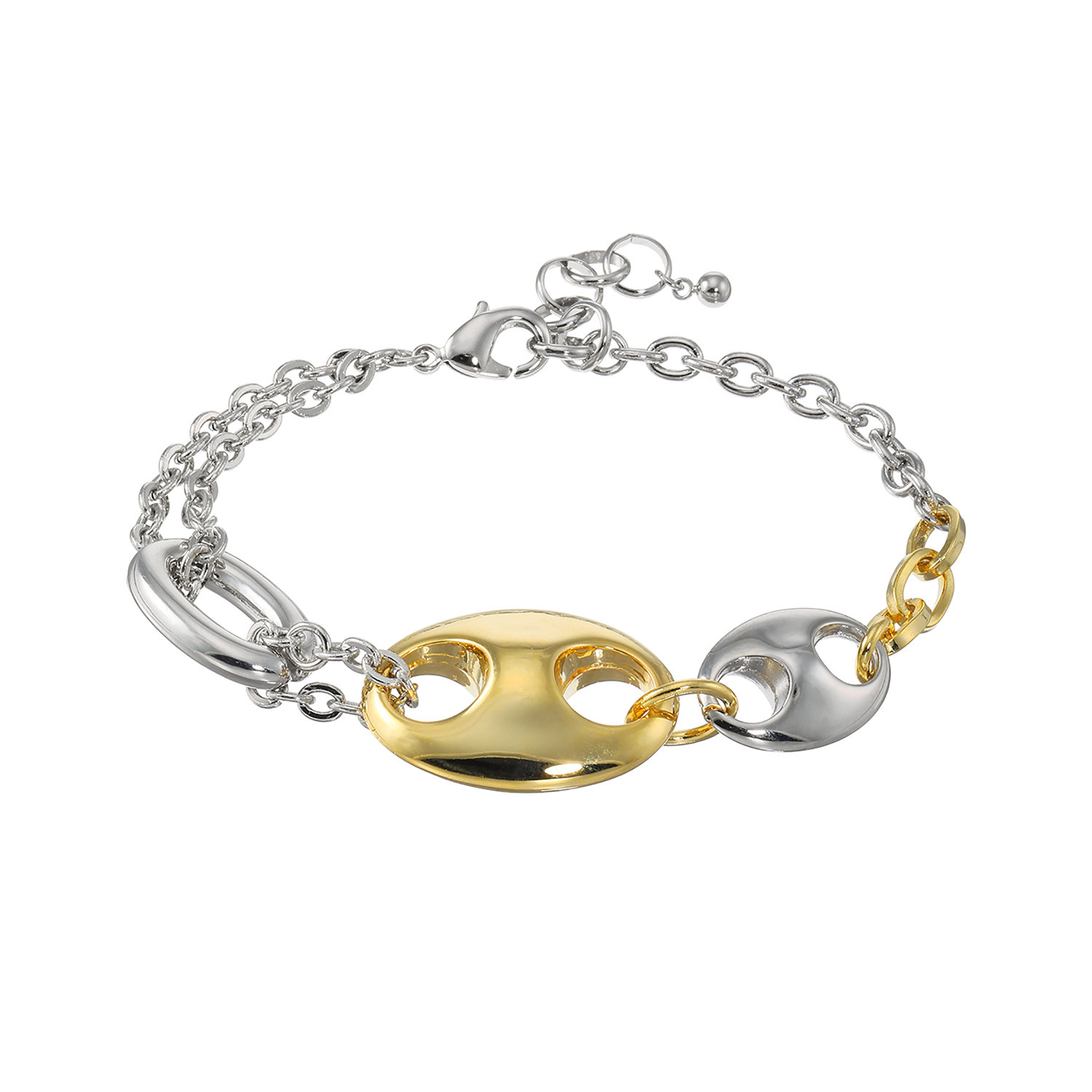 シマ・リリアーナ メタル バイカラー ブレスレット