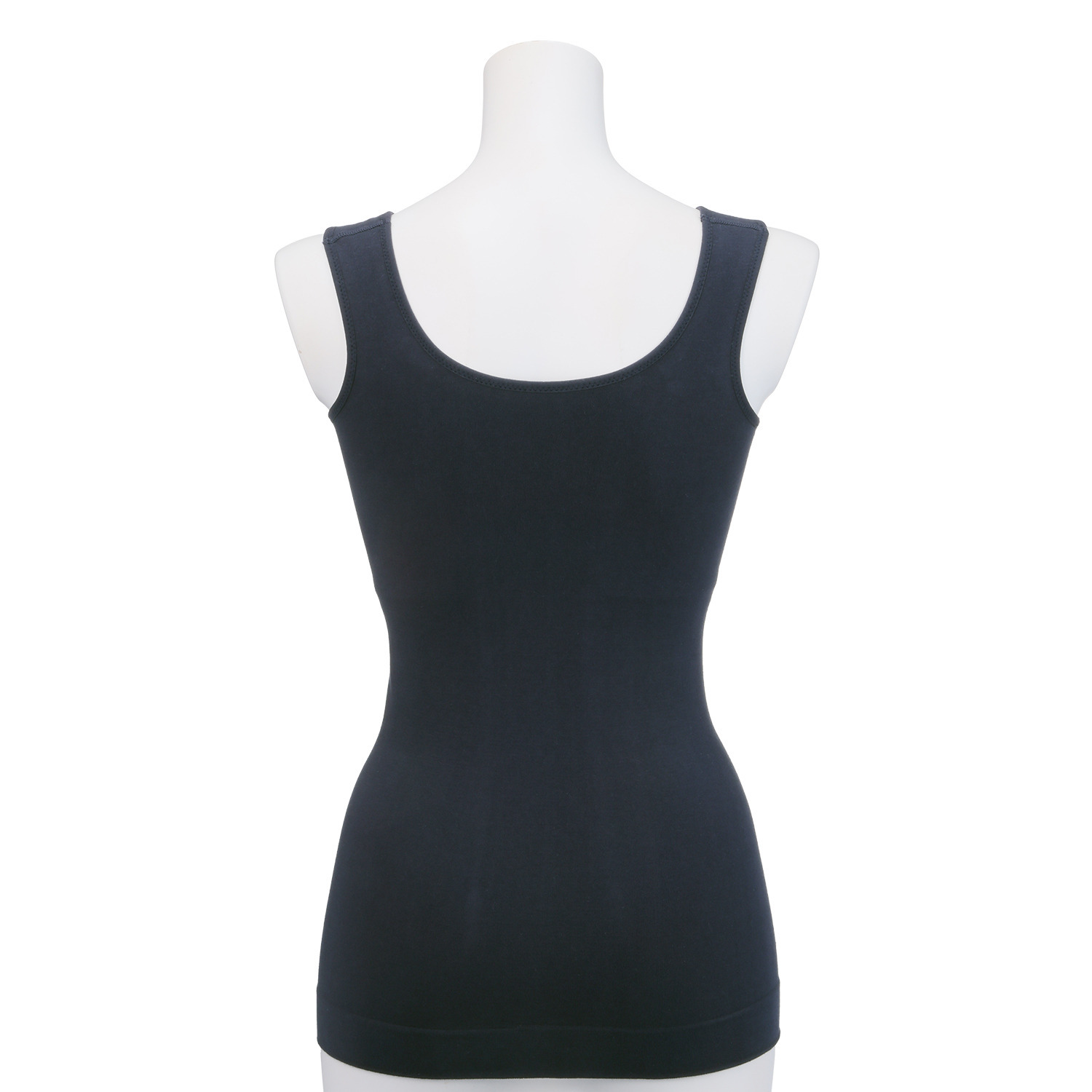 美人工房 にこにこコットン 伸び〜る！ カップ付タンクトップ ２枚セット