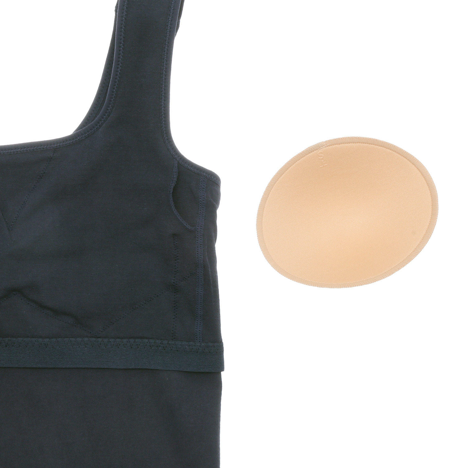 美人工房 にこにこコットン 伸び〜る！ カップ付タンクトップ ２枚セット