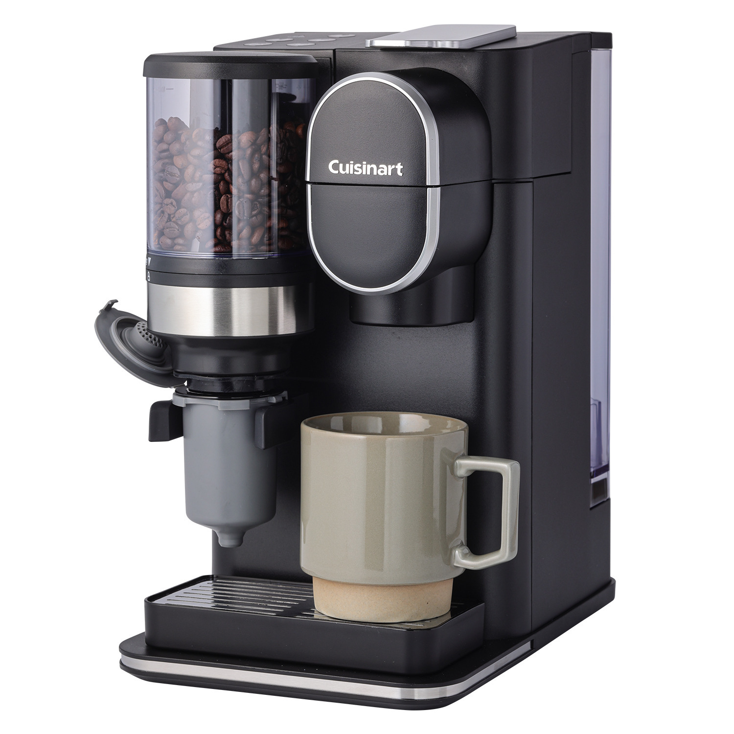 豆から挽いた 淹れたての１杯が 約９０秒で完成！ クイジナート ドリップワン ミル付きコーヒーメーカー ＤＧＢ−２ＫＪ