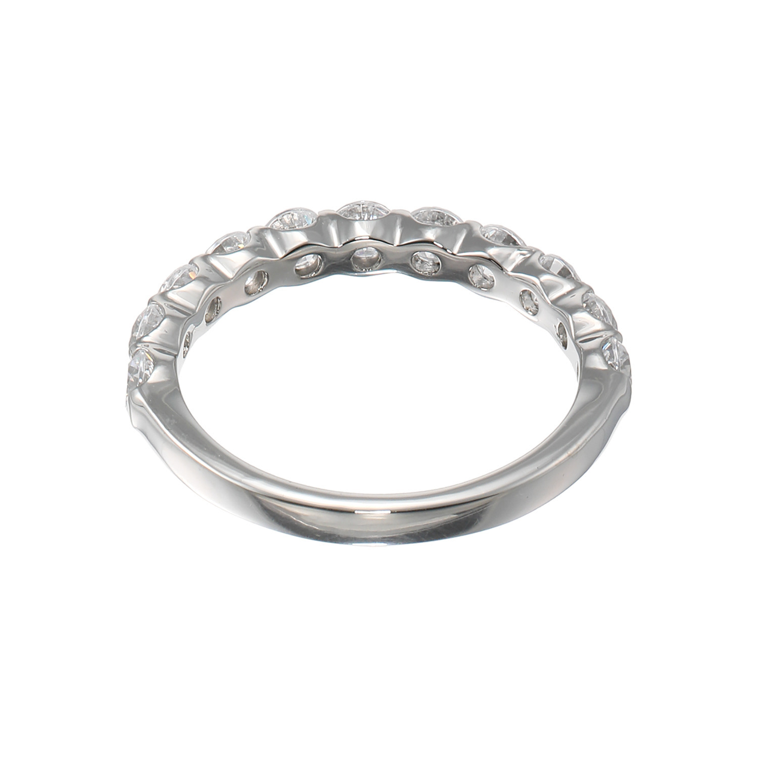 ステングレイス サージカルステンレス プレシオサ社製ＣＺ ラグジュアリー ハーフエタニティリング