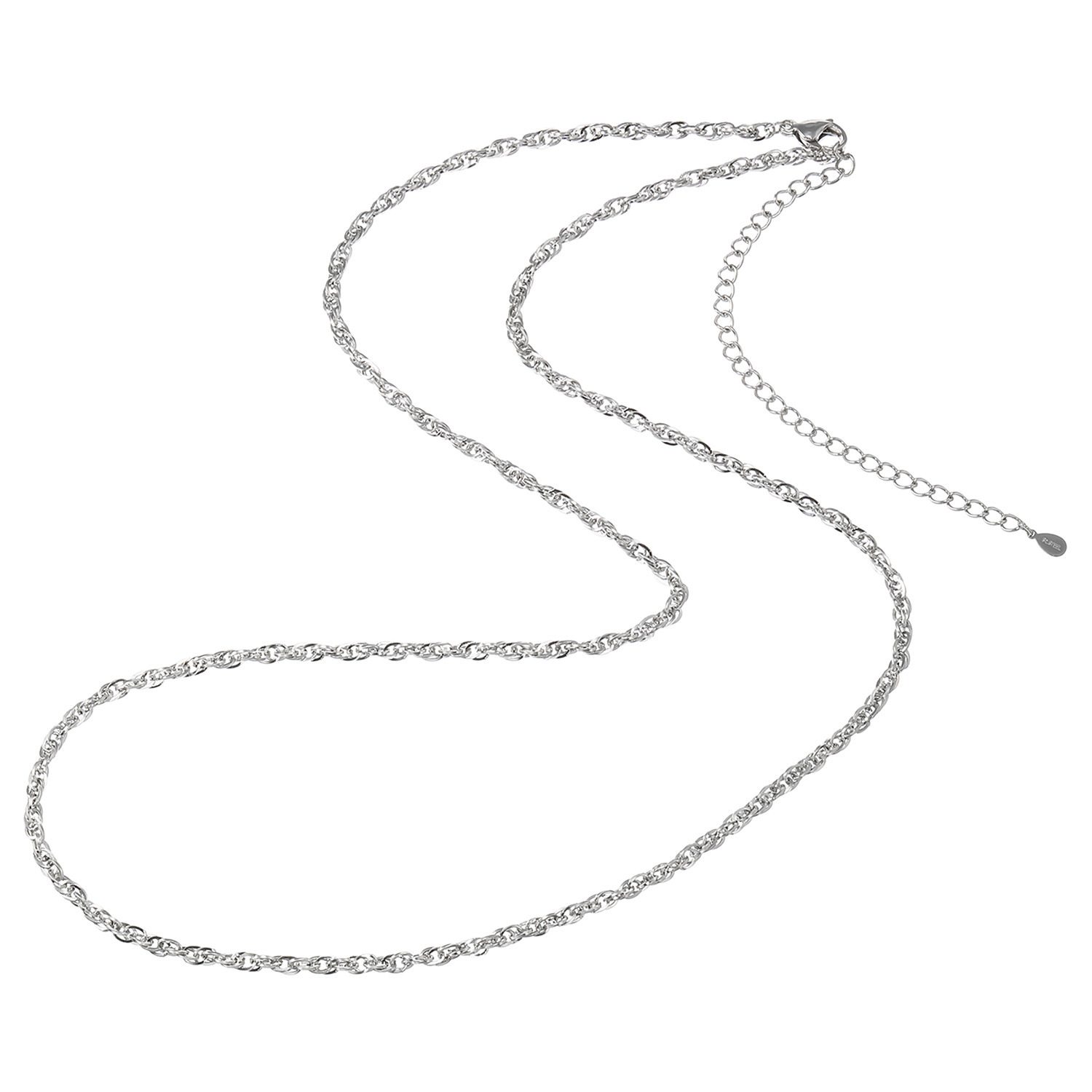 ステングレイス サージカルステンレス ダブルケーブルチェーン ロングネックレス