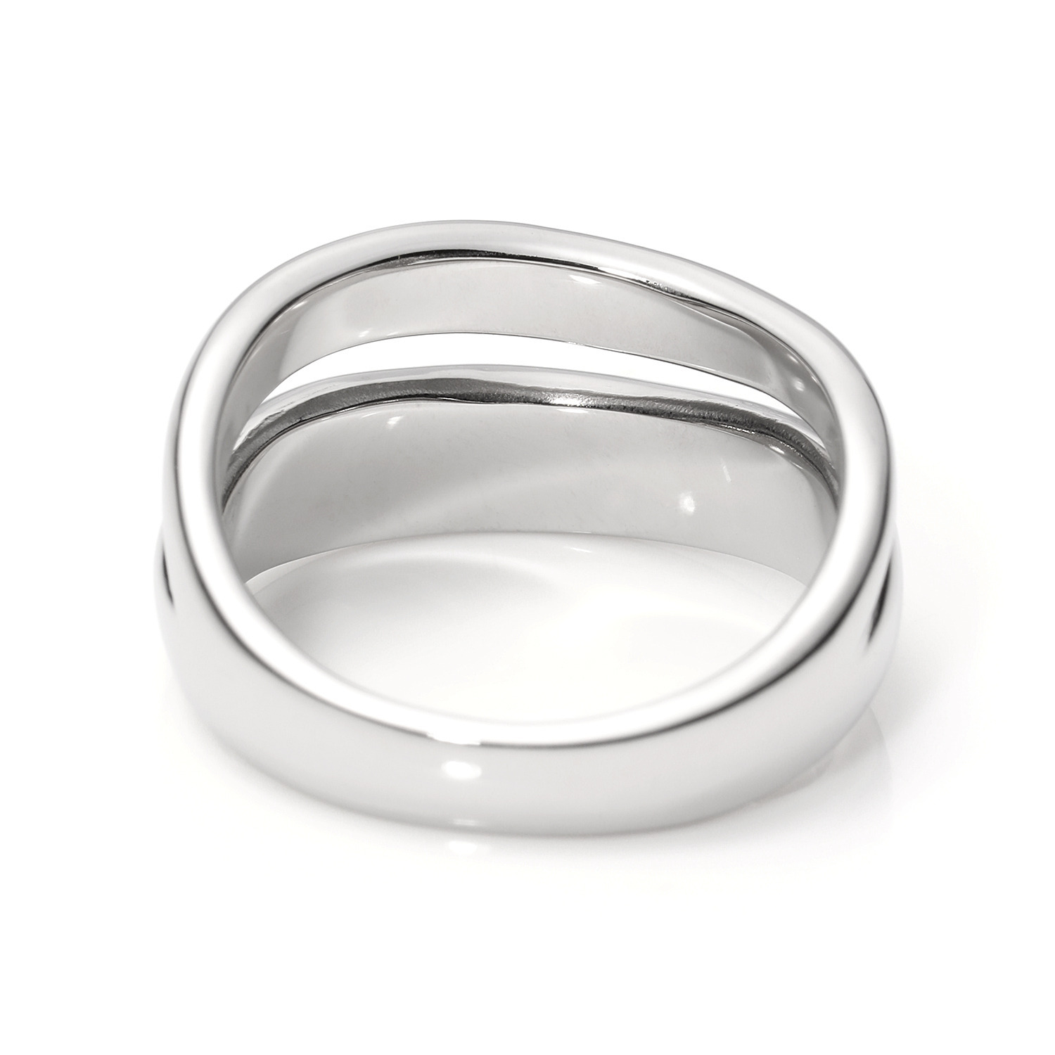 ステングレイス サージカルステンレス ダブルウェーブデザイン リング