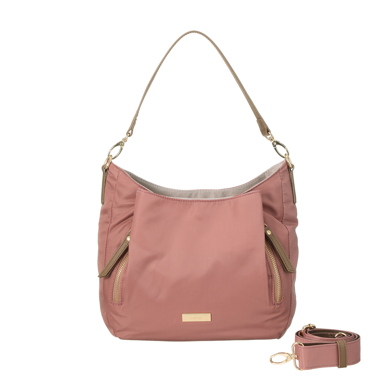 モニカ はっ水・軽量 グロッシーナイロン ２ウェイショルダーバッグ