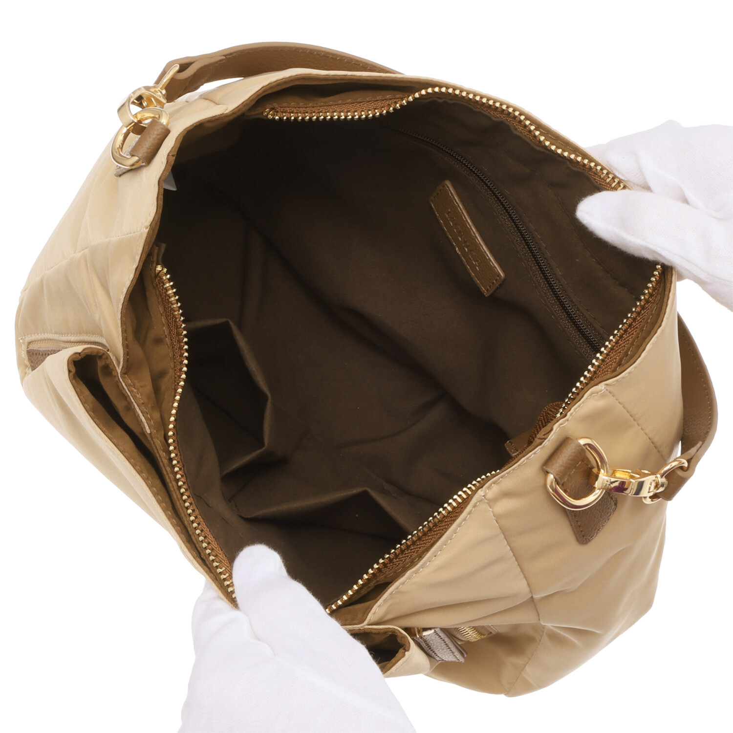 モニカ はっ水・軽量 グロッシーナイロン ２ウェイショルダーバッグ