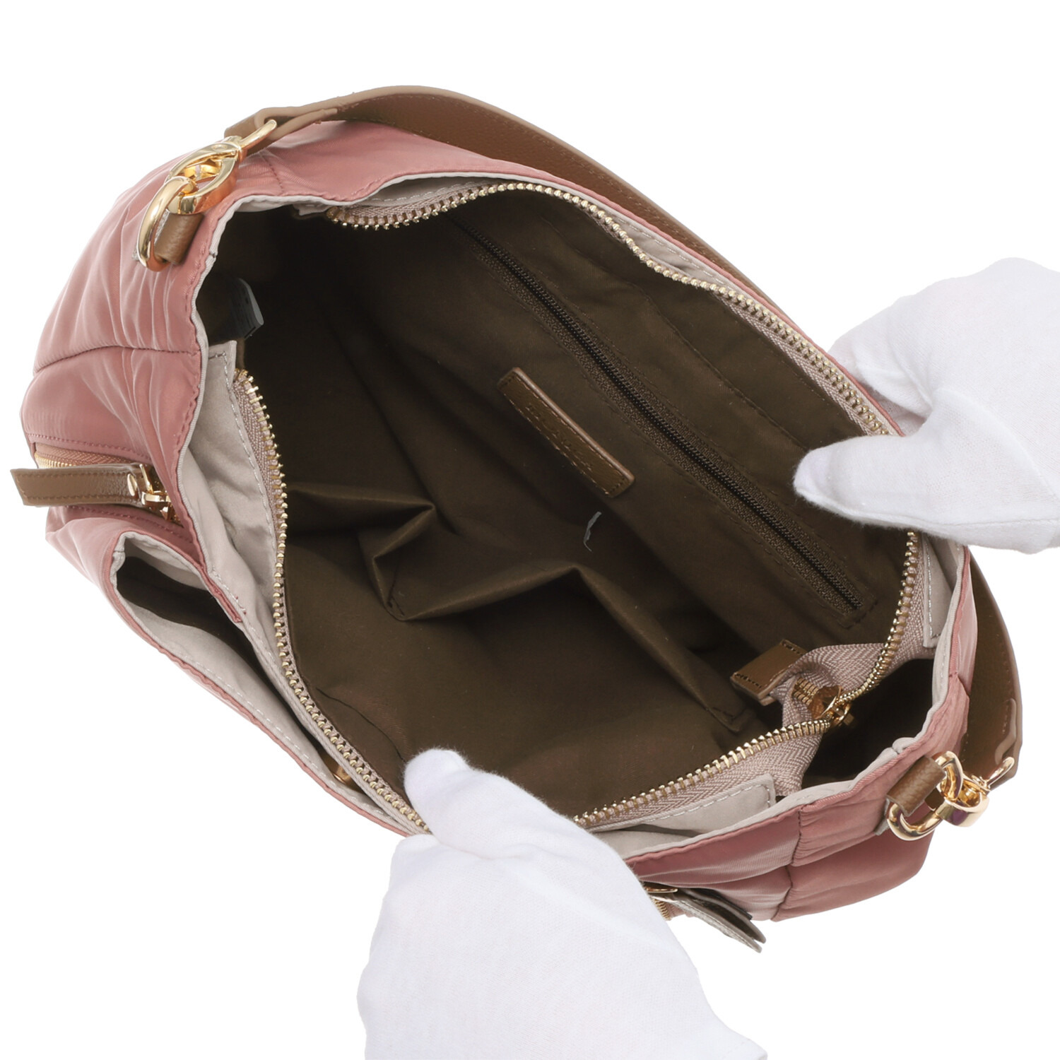 モニカ はっ水・軽量 グロッシーナイロン ２ウェイショルダーバッグ