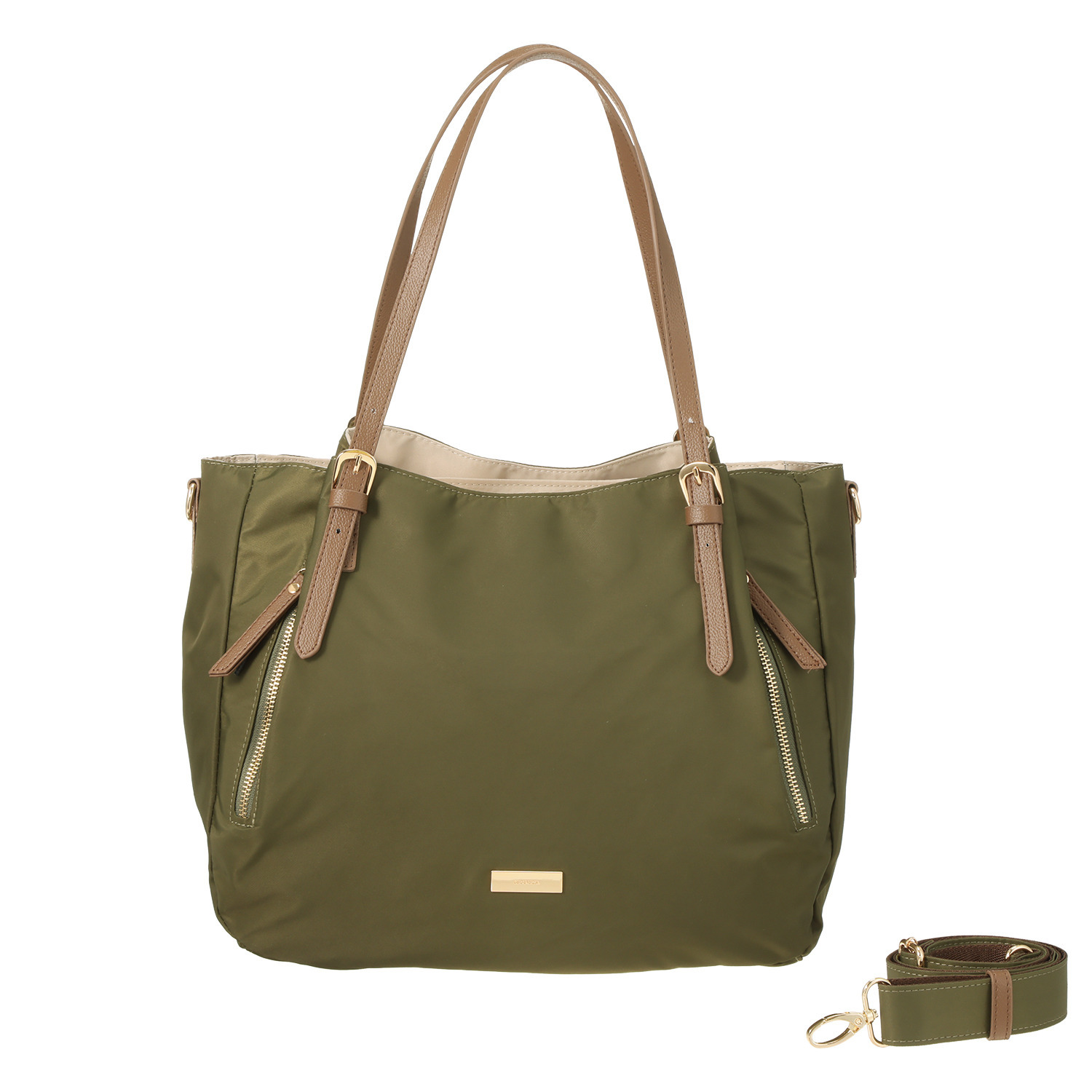 モニカ はっ水・軽量 グロッシーナイロン ２ウェイトートバッグ