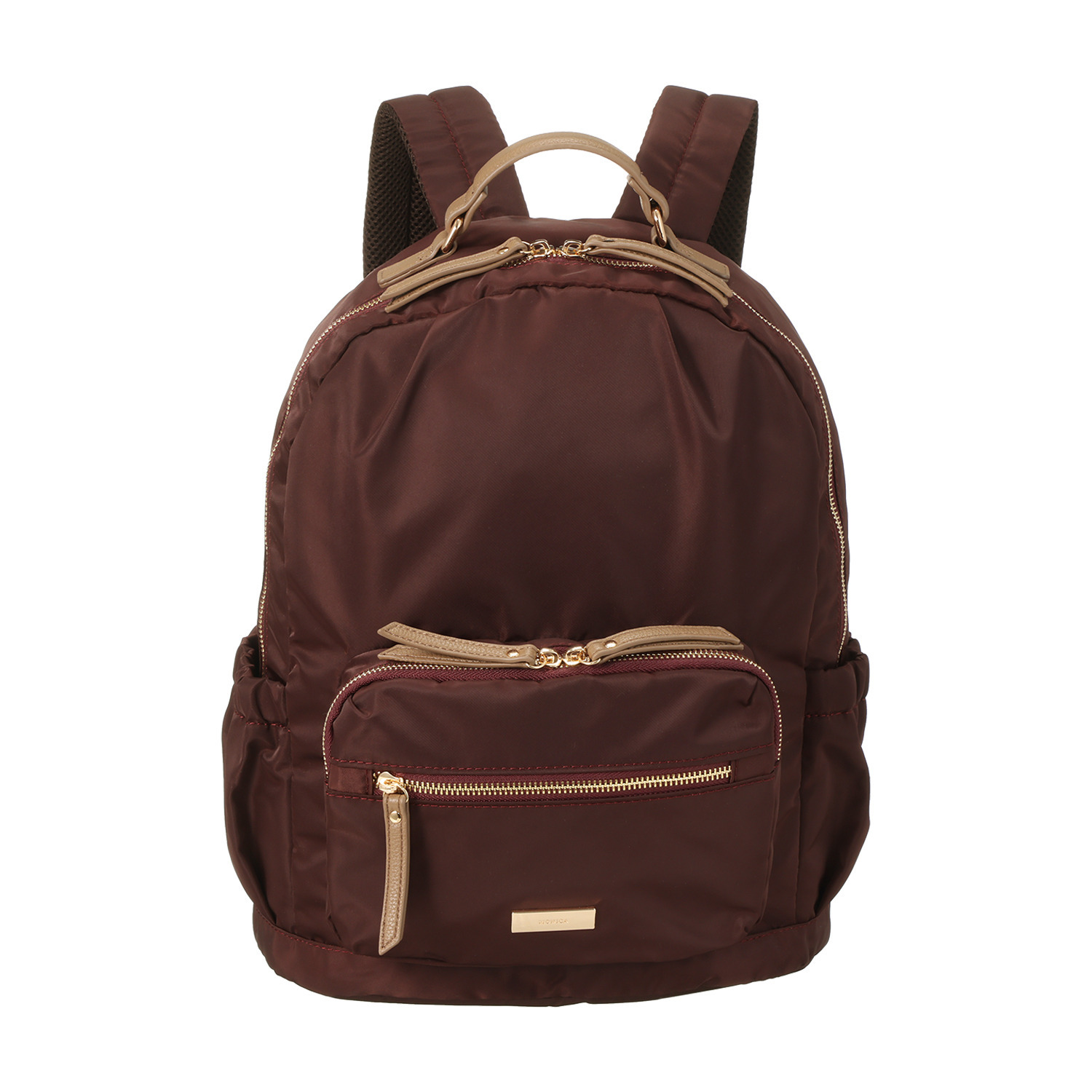 モニカ はっ水・軽量 グロッシーナイロン ギャザーバックパック