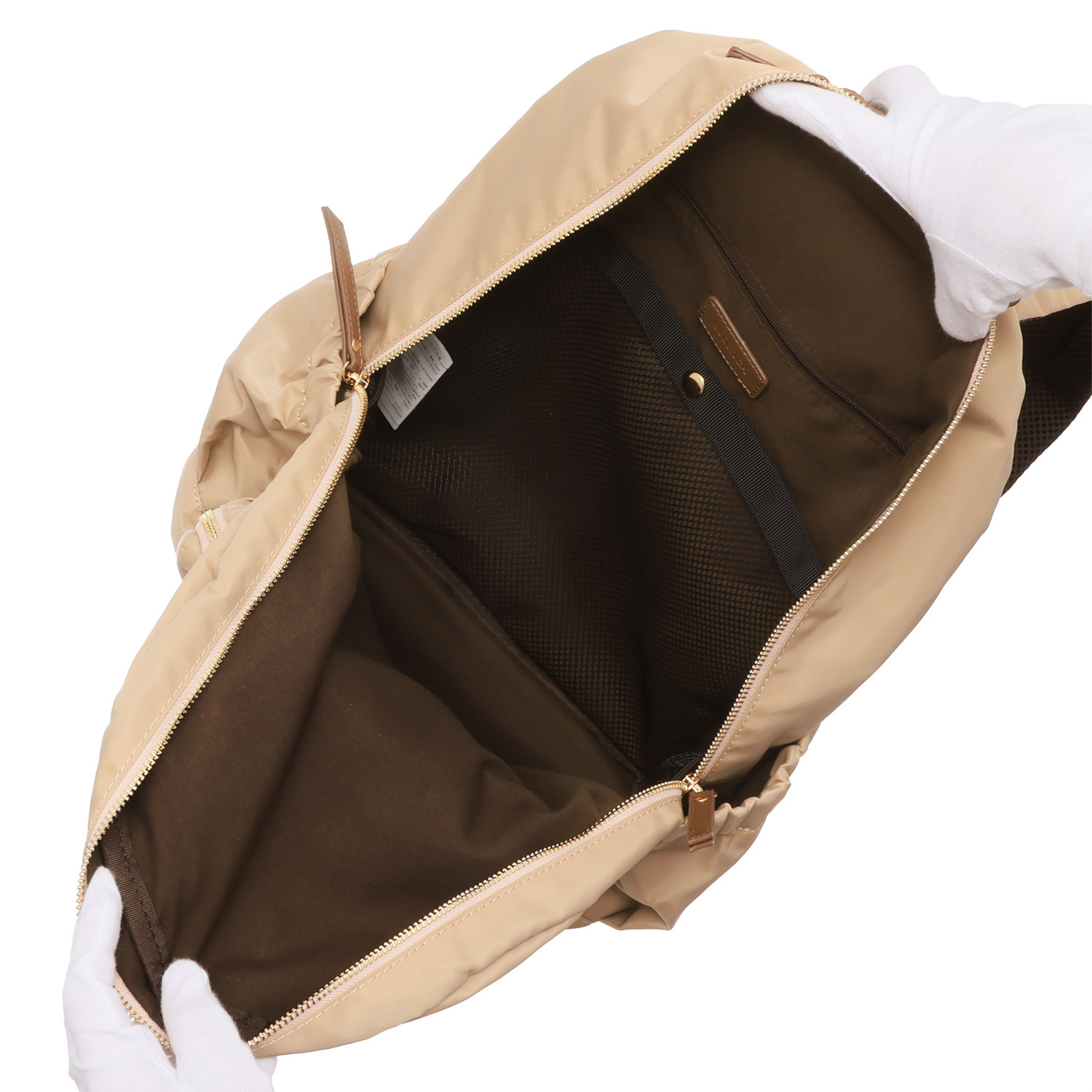 モニカ はっ水・軽量 グロッシーナイロン ギャザーバックパック