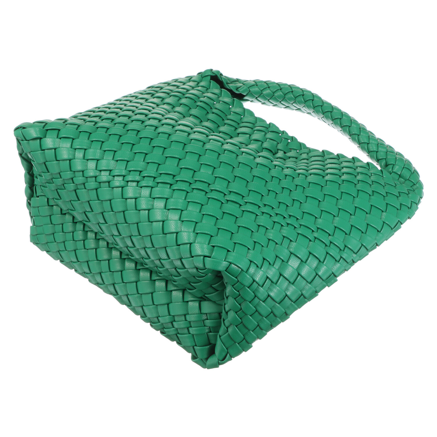 グッシオイタリー ポーチ付 編み込みメッシュ トートバッグ