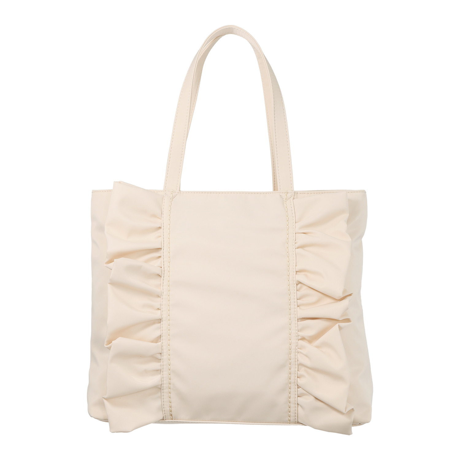 グッシオイタリー フリルアクセント トートバッグ