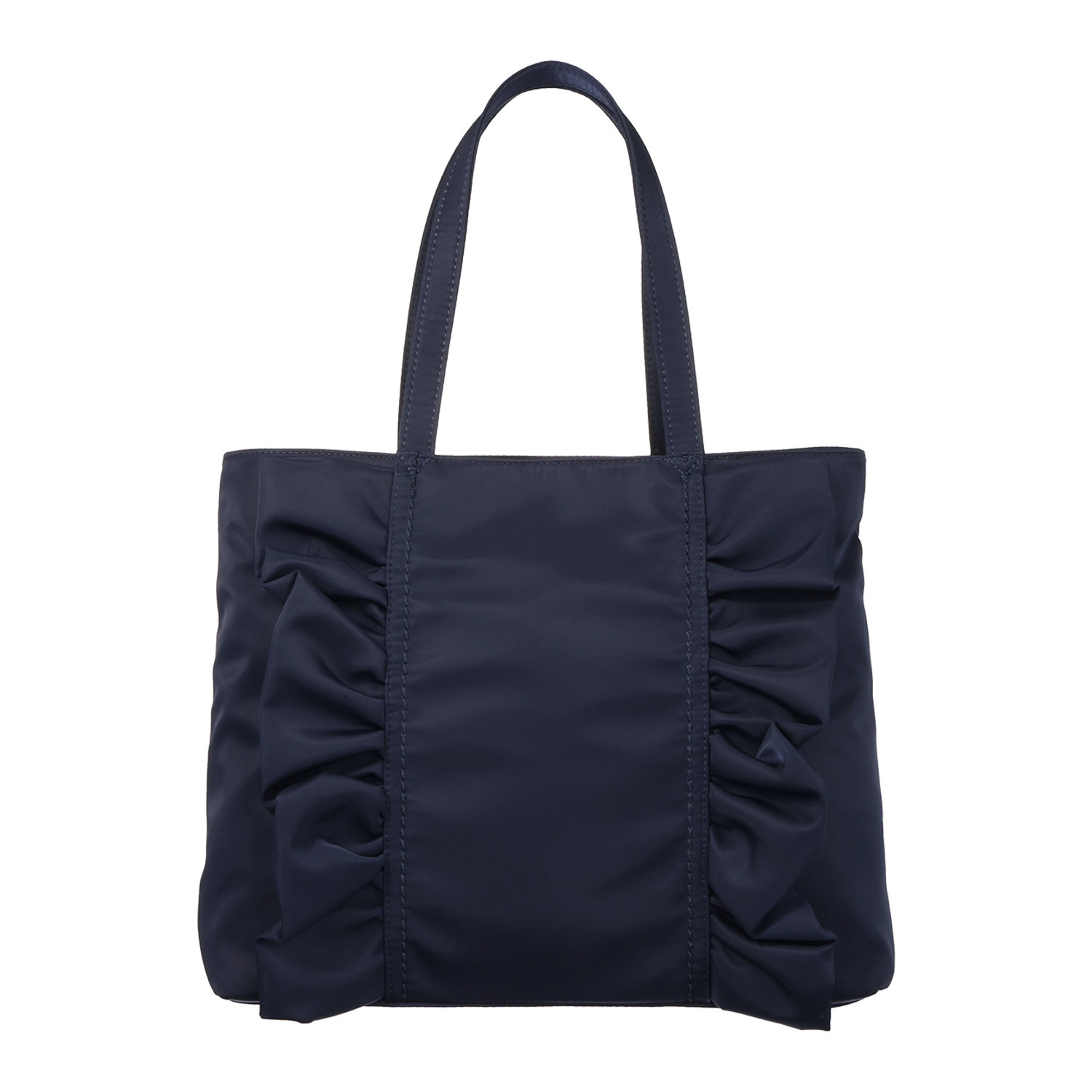 グッシオイタリー フリルアクセント トートバッグ