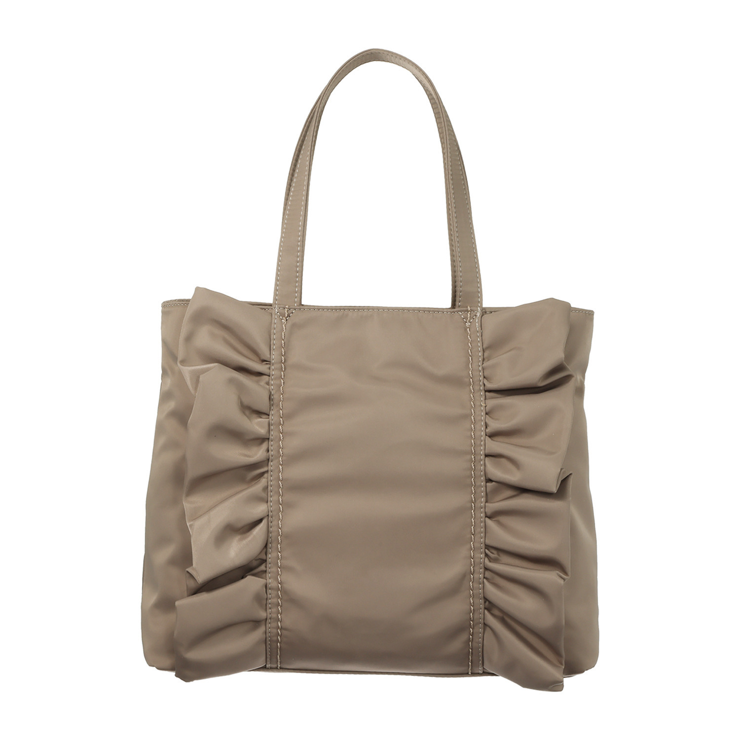 グッシオイタリー フリルアクセント トートバッグ