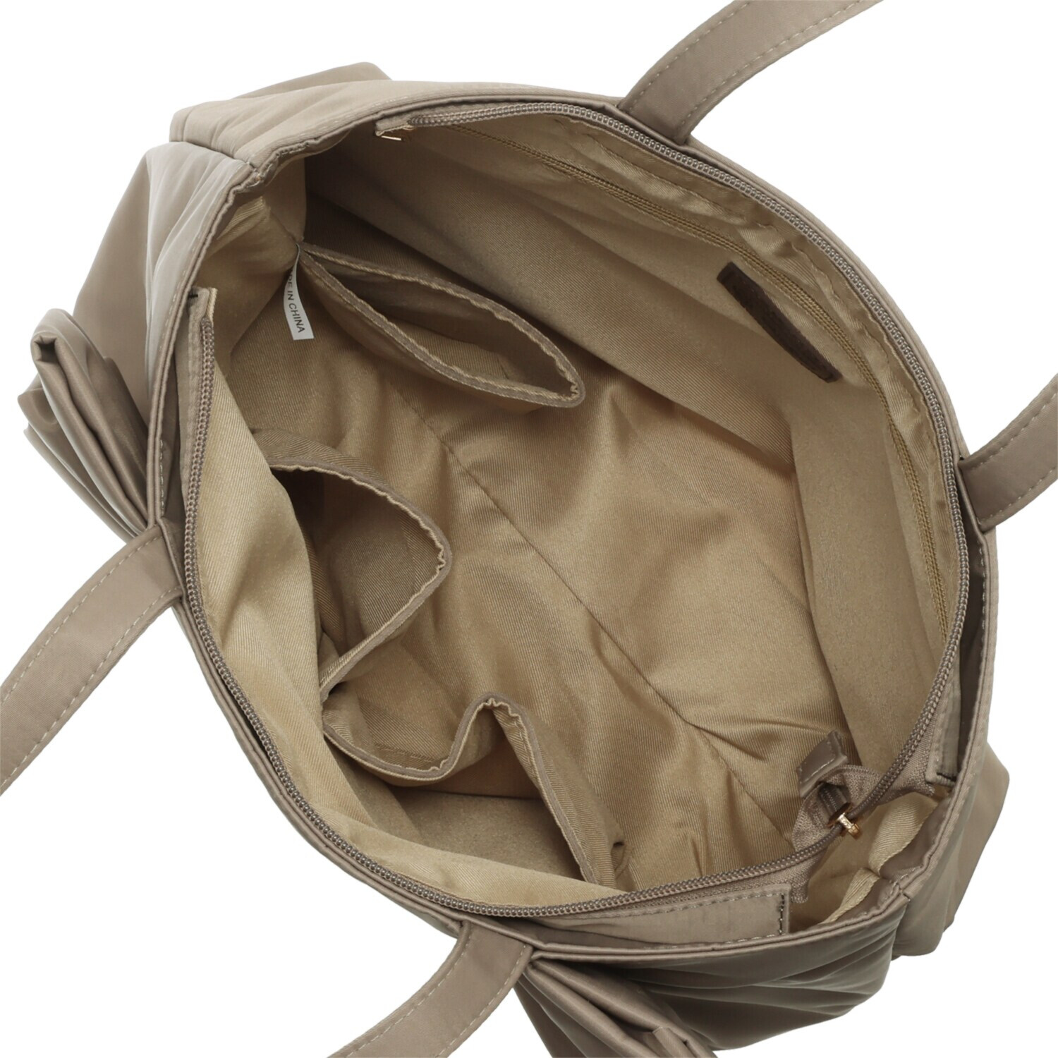 グッシオイタリー フリルアクセント トートバッグ