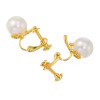 プレミアムパール 泉州の職人技 １０ｍｍＵＰ 貝パール＆ＣＺ ストリームライン イヤリング／ピアス
