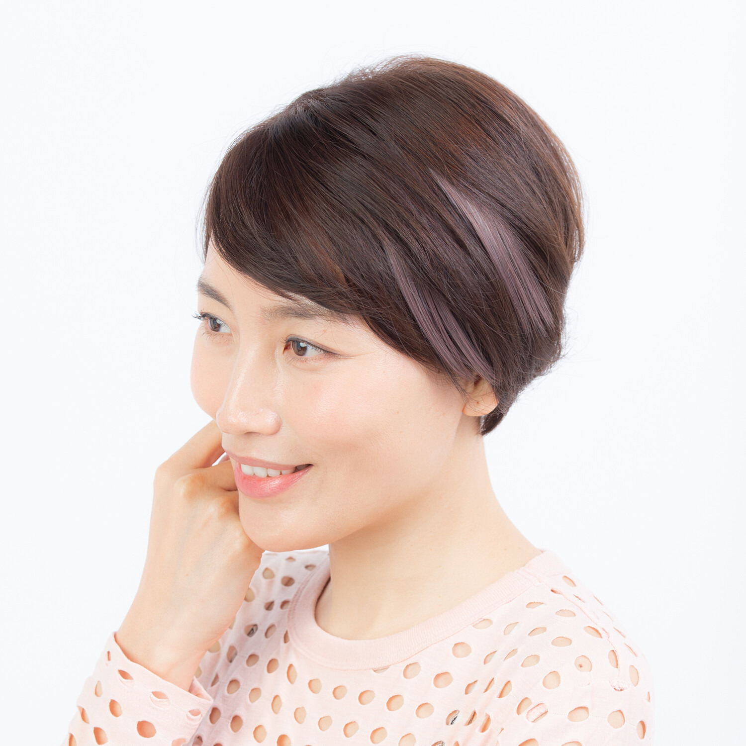 ＫＡＺＵＥウイッグ 上品で立体的に見える色＆ 自毛となじみやすい！ 大人の ショートカラーエクステ 同色２本セット