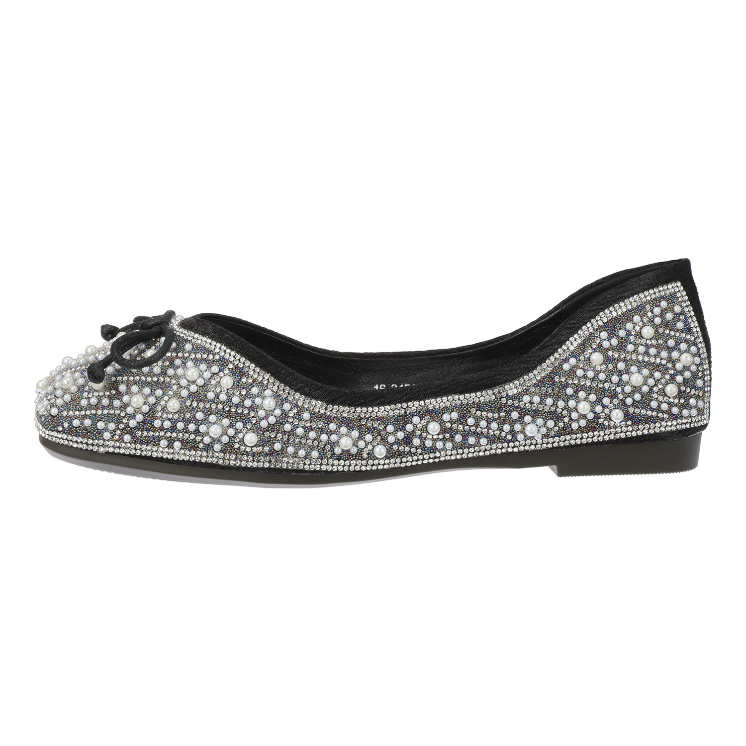 ムーム 大人ガーリー ビジュウバレエシューズ