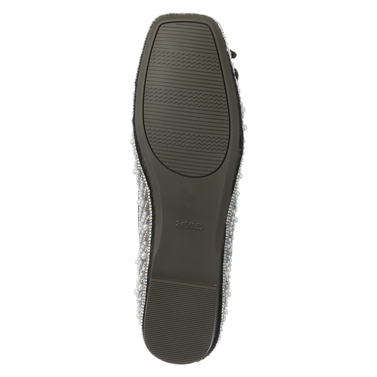 ムーム 大人ガーリー ビジュウバレエシューズ