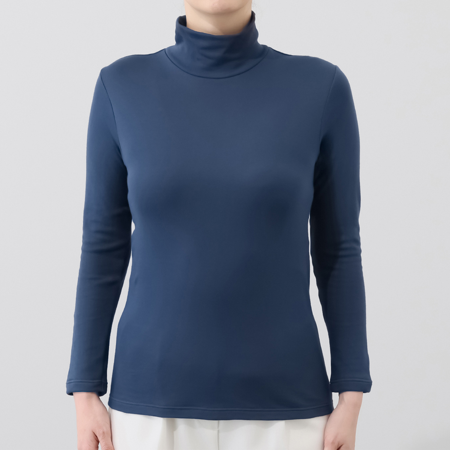 着まわし７デイズ 吸水速乾　紀州パイル ハイネック長袖 プルオーバー２枚セット 