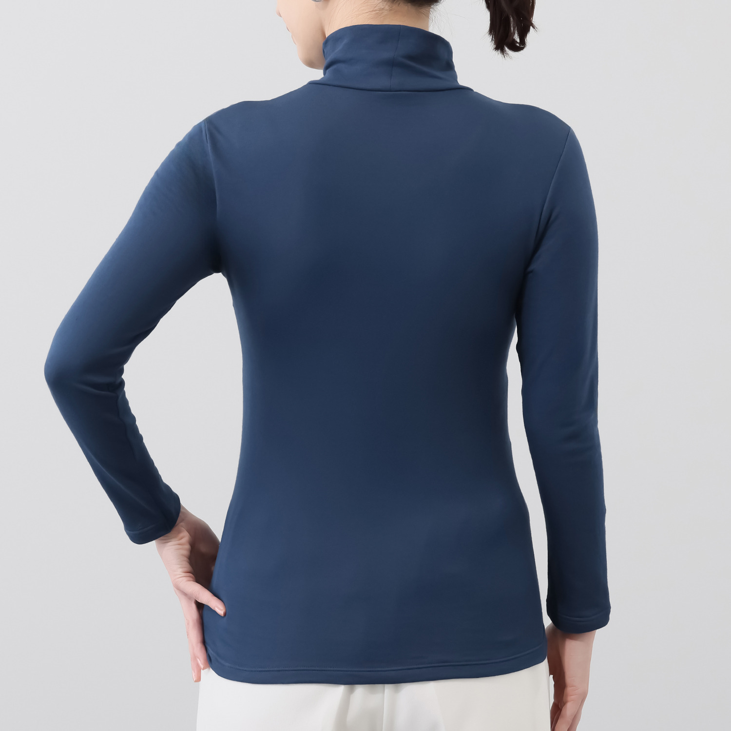 着まわし７デイズ 吸水速乾　紀州パイル ハイネック長袖 プルオーバー２枚セット 