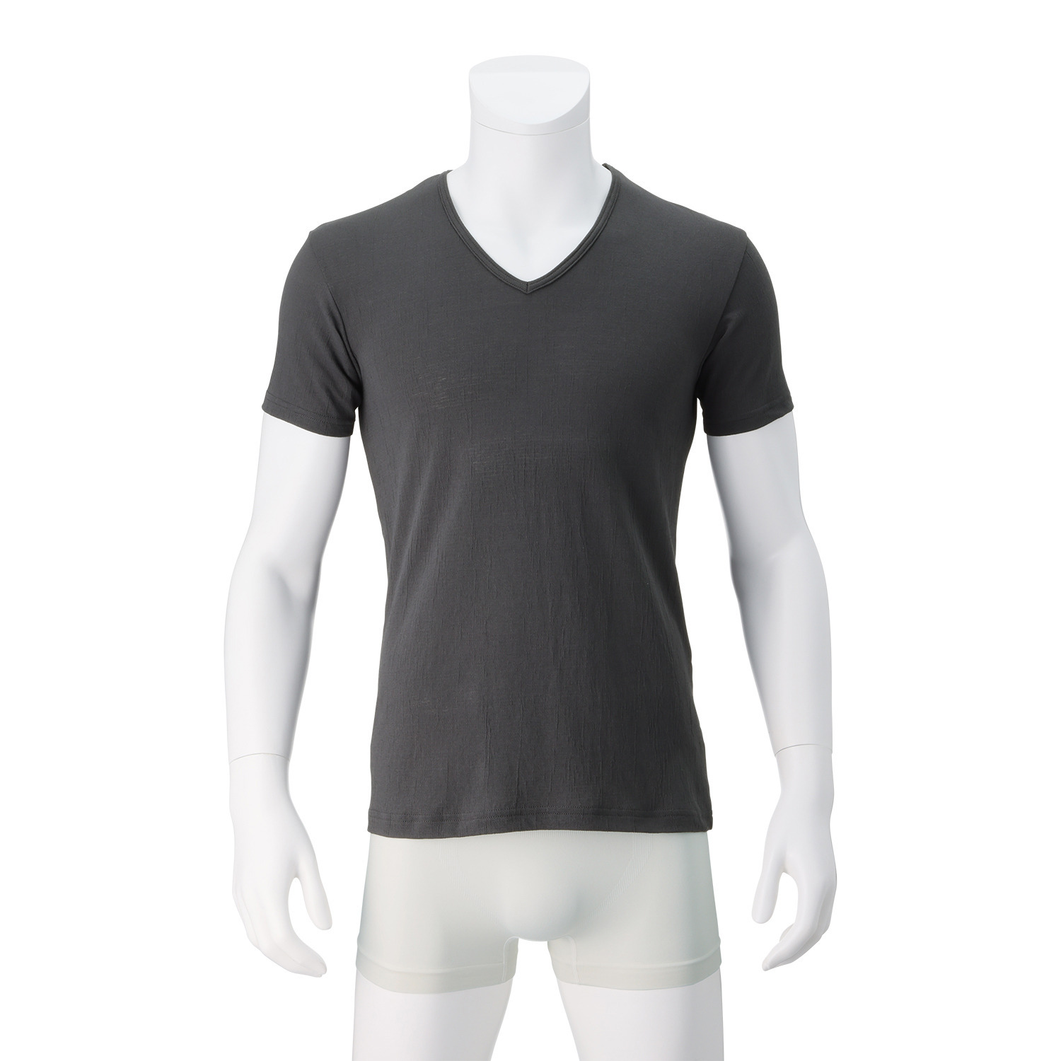 オトコの涼活 綿混ニット楊柳 Ｖネック 半袖シャツ同色２枚セット ＜メンズ＞